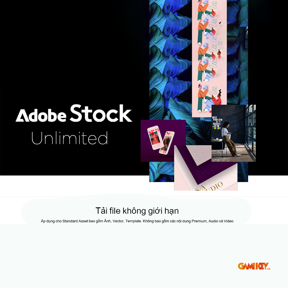 Tài khoản Adobe Stock tải không giới hạn