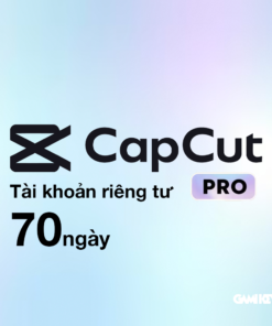 tài khoản Capcut Pro 70 ngày