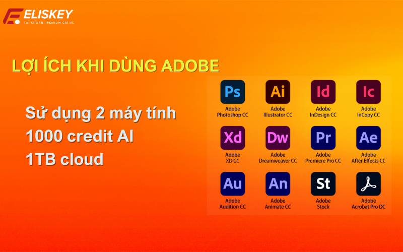 Mua tài khoản Adobe bản quyền