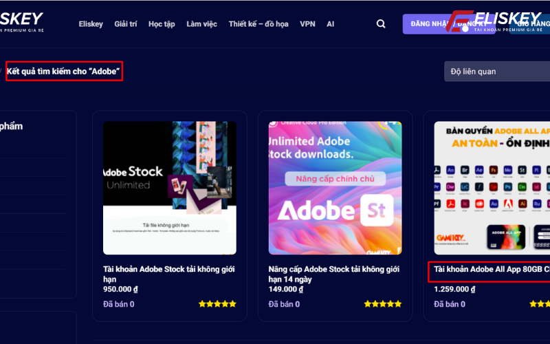 Mua tài khoản Adobe bản quyền