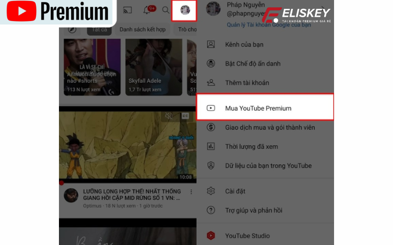 Mua tài khoản Youtube Premium 