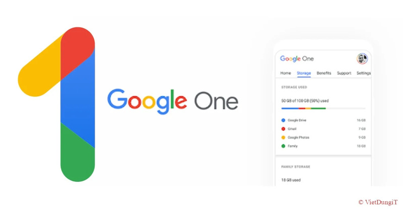 nâng cấp bộ nhớ Google One 