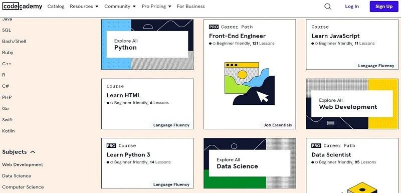 tài khoản Codecademy Pro 