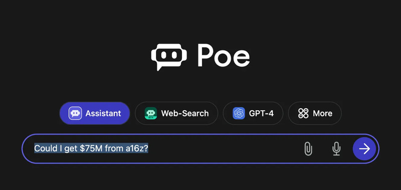 Tài khoản Poe – chatbot AI