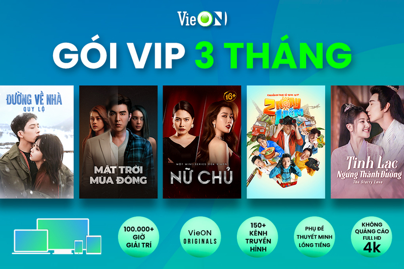 Tài khoản Vieon VIP 3 tháng