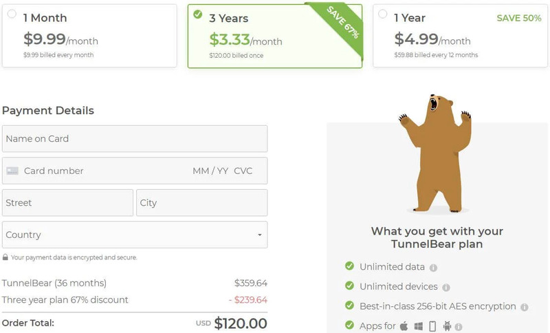 Tunnelbear VPN