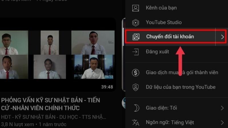 Cách chuyển kênh đã đăng ký sang tài khoản Youtube khác