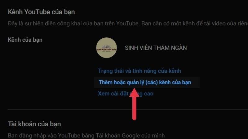 Cách chuyển kênh đã đăng ký sang tài khoản Youtube khác