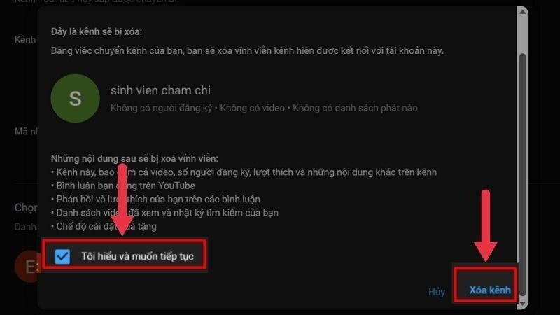 Cách chuyển kênh đã đăng ký sang tài khoản Youtube khác