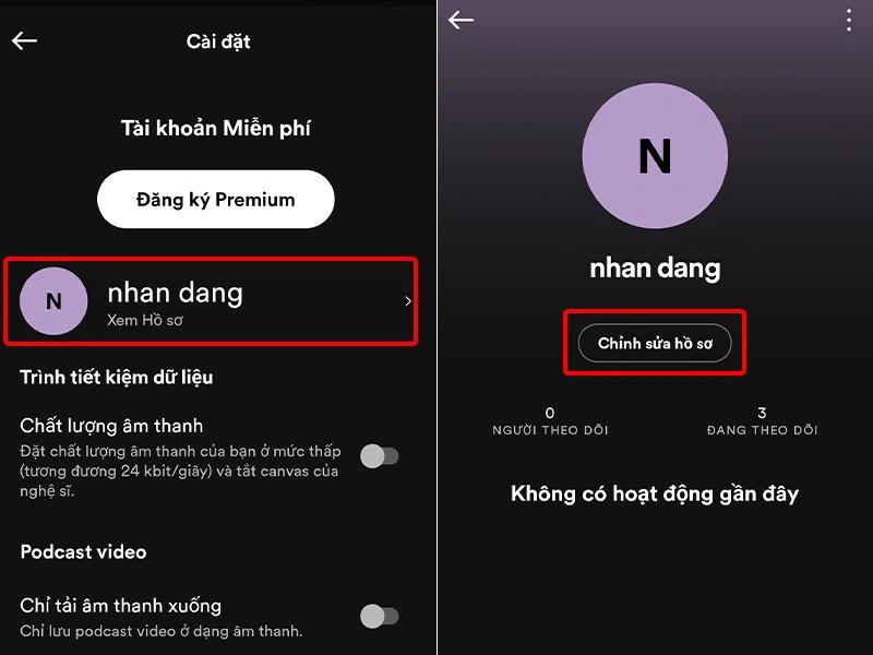 Cách đổi tên tài khoản Spotify