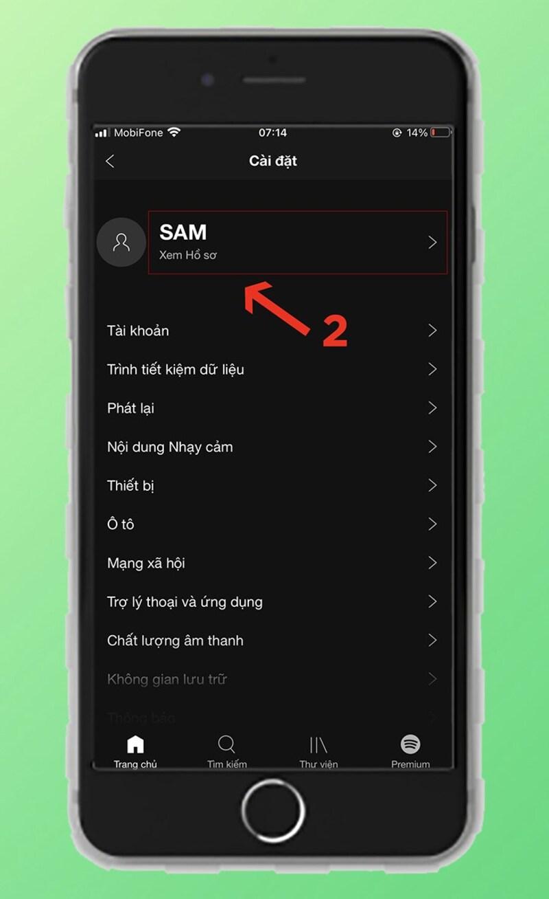 Cách đổi tên tài khoản Spotify