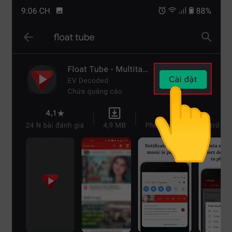 Cách nghe nhạc YouTube tắt màn hình trên điện thoại Android