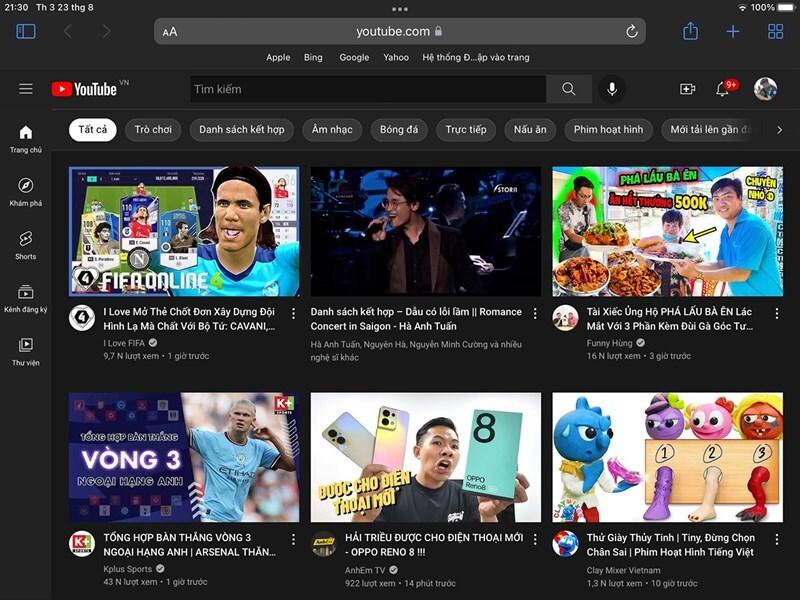 Cách thu nhỏ video youtube trên ipad