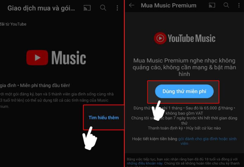 Hướng dẫn đăng nhập youtube premium