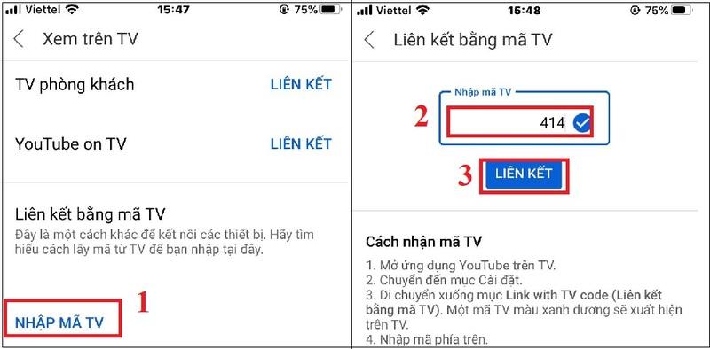 Hướng dẫn phát youtube từ điện thoại lên tivi