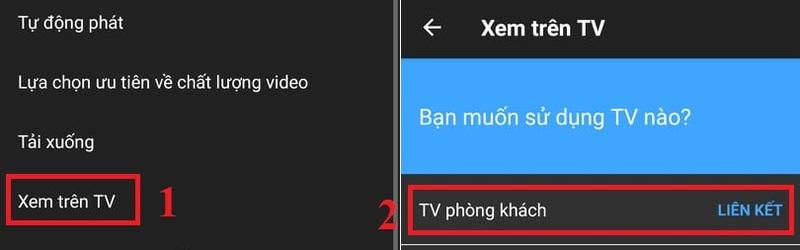 Hướng dẫn phát youtube từ điện thoại lên tivi