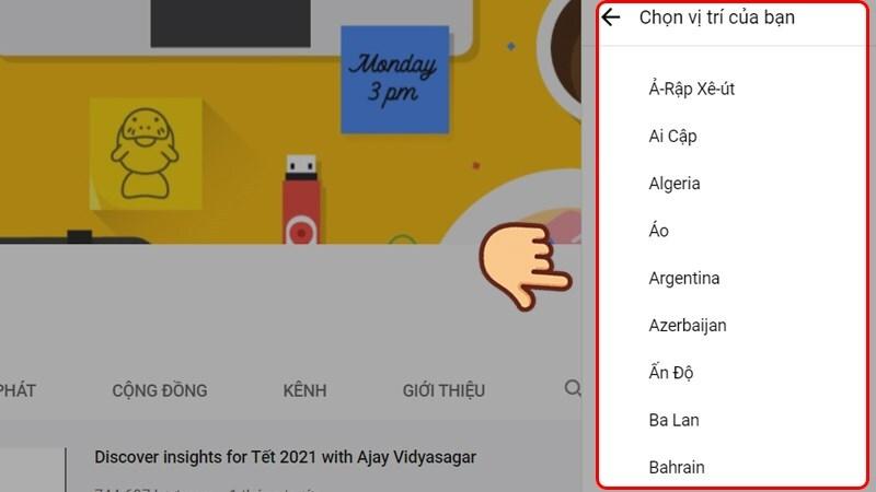 Hướng dẫn thay đổi quốc gia tài khoản Youtube đơn giản