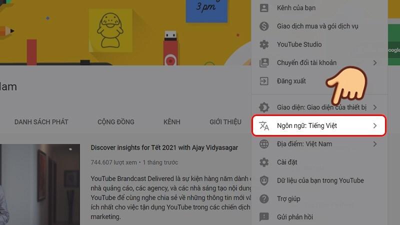 Hướng dẫn thay đổi quốc gia tài khoản Youtube đơn giản