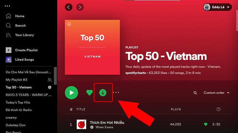 Tải nhạc trên spotify