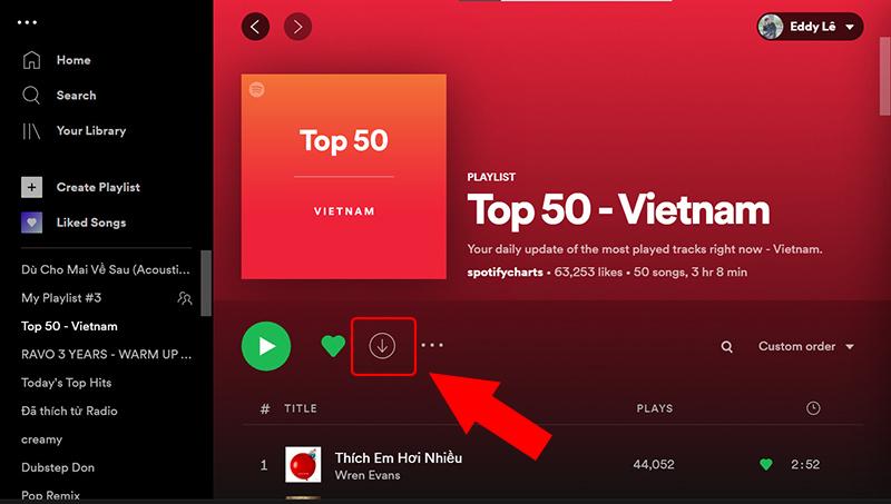 Tải nhạc trên spotify