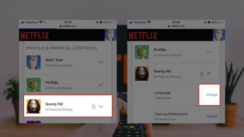 cách chỉnh tiếng việt netflix