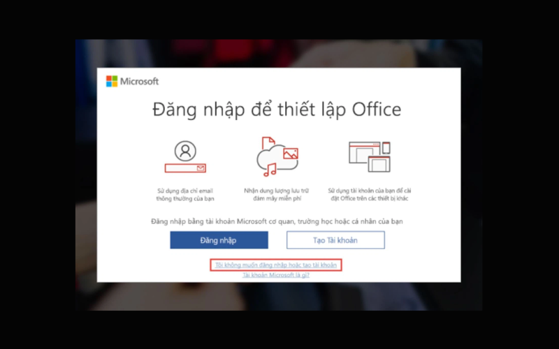 cách nhập key office 365