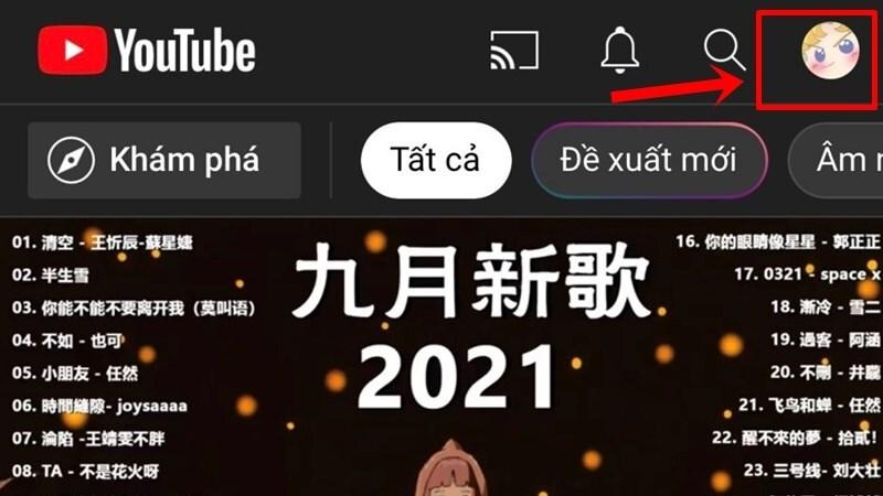 cách xóa lịch sử tìm kiếm trên youtube