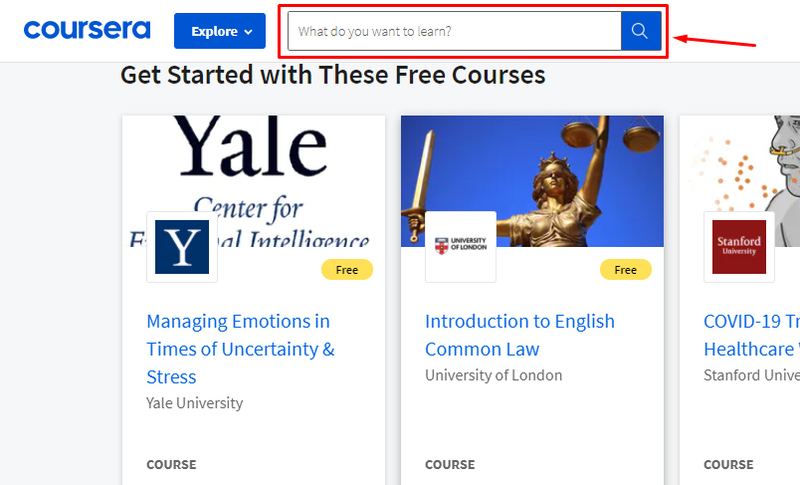 Đăng ký Coursera miễn phí