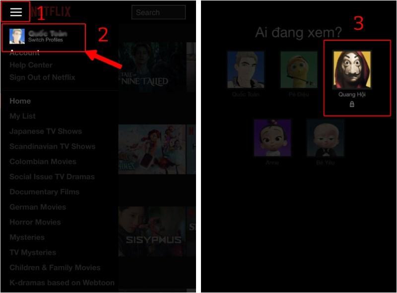 Đổi ngôn ngữ Netflix