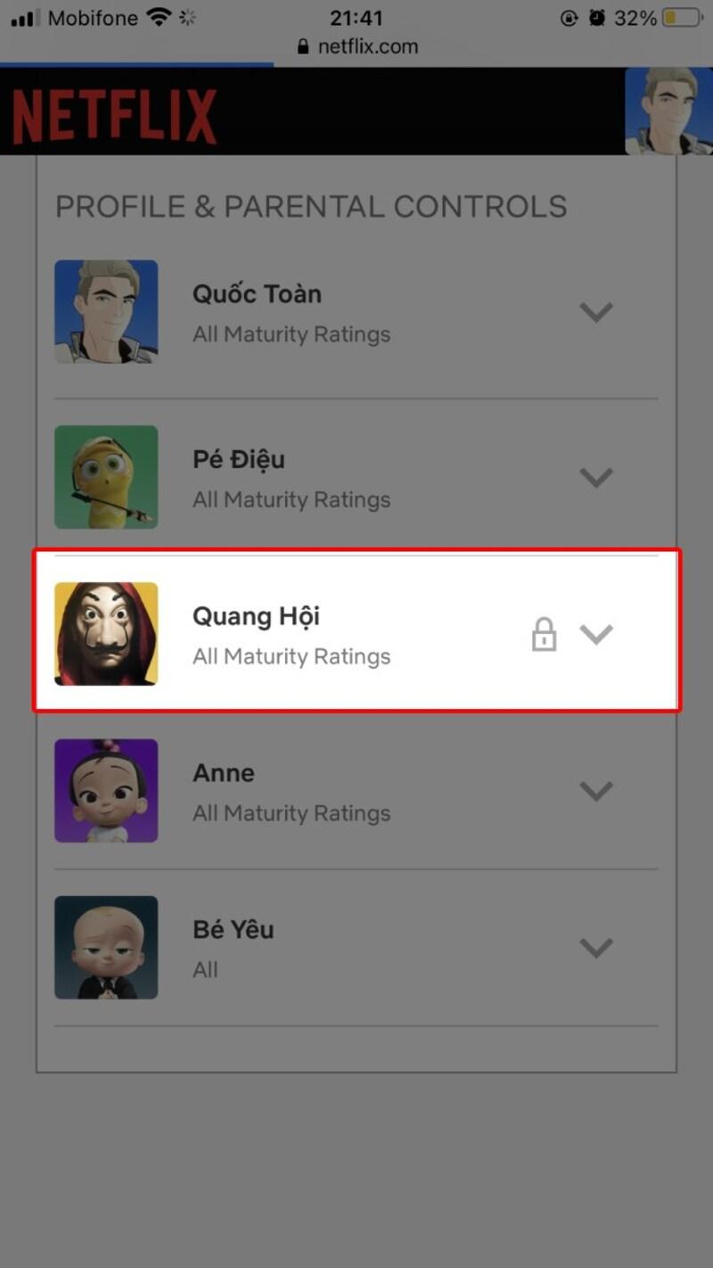 Đổi ngôn ngữ Netflix