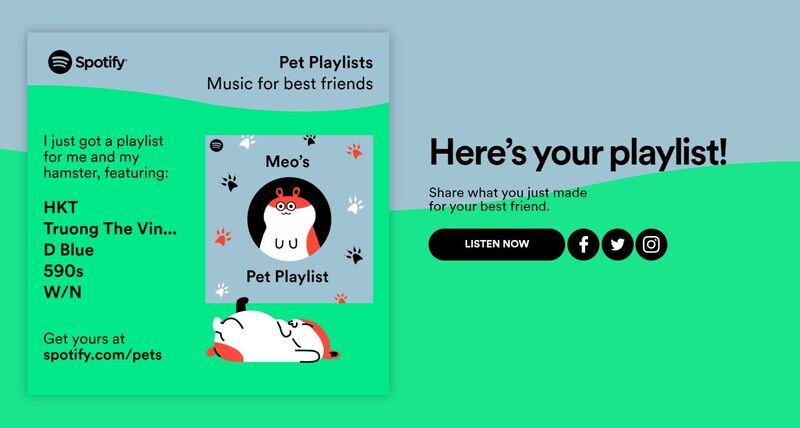 nhạc cho thú cưng trên Spotify