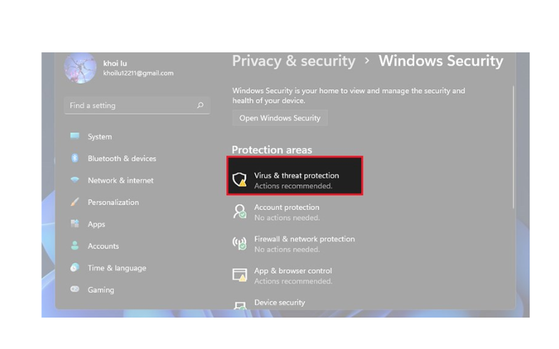 tắt windows security win 10