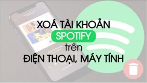 xóa tài khoản Spotify