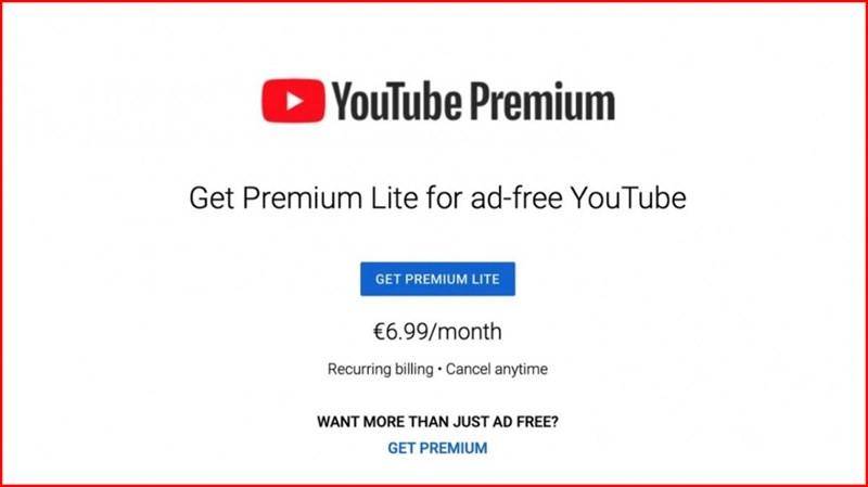 youtube premium lite