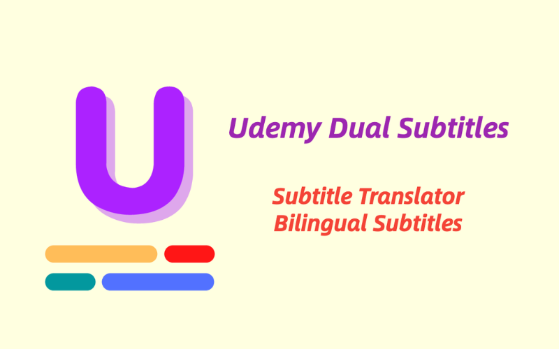 Nâng cấp Udemy Dual Subtitles 