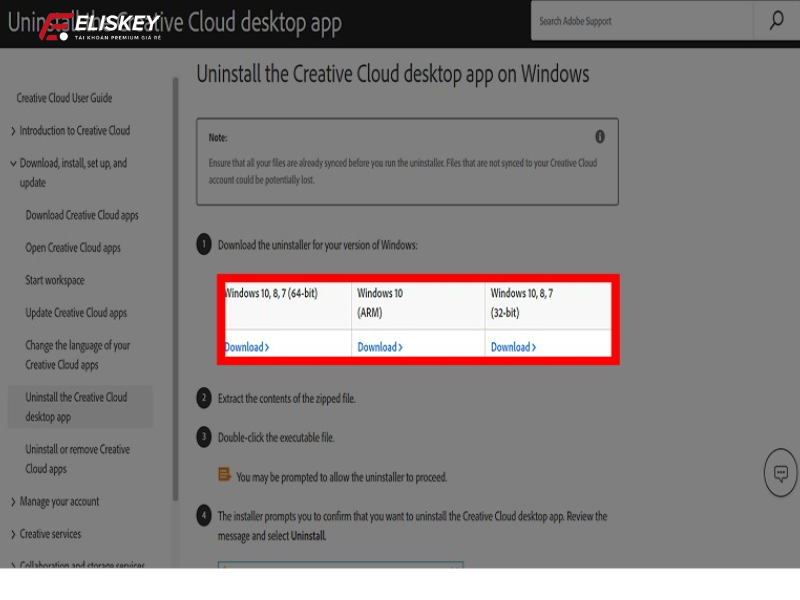 cách gỡ bỏ Adobe