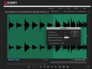 cách chỉnh âm thanh trong Adobe Premiere