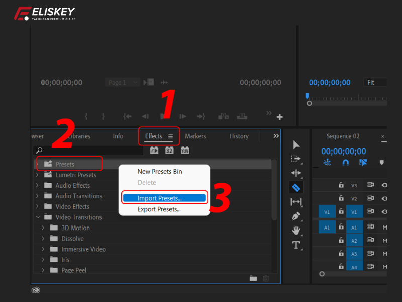 cách chuyển cảnh trong adobe premiere
