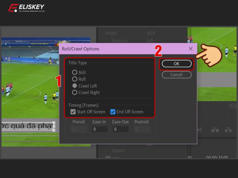 cách làm chữ chạy trên Adobe Premiere