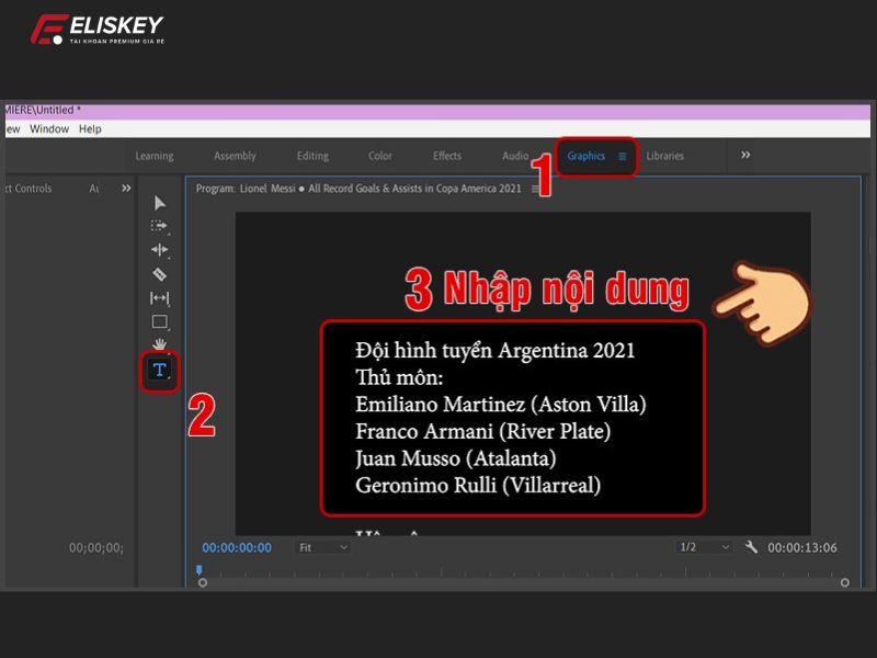 cách làm chữ chạy trên Adobe Premiere