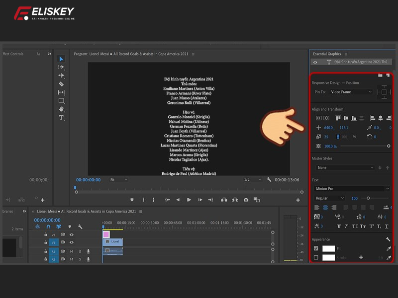 cách làm chữ chạy trên Adobe Premiere