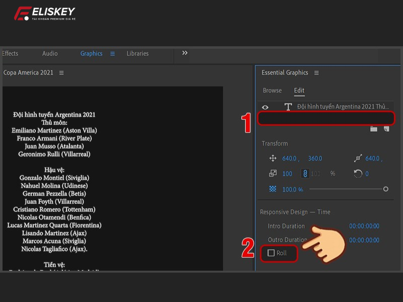 cách làm chữ chạy trên Adobe Premiere