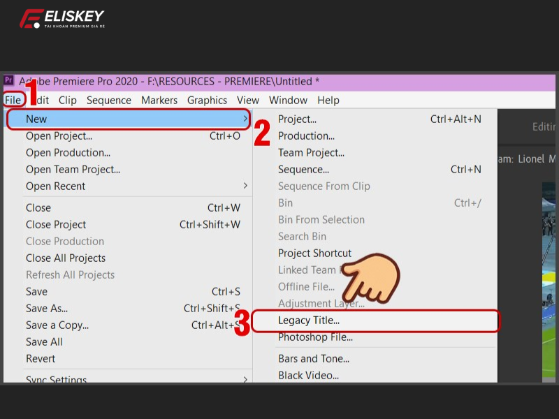 cách làm chữ chạy trên Adobe Premiere