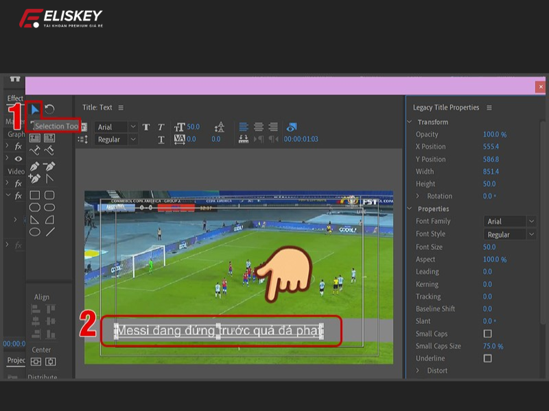 cách làm chữ chạy trên Adobe Premiere