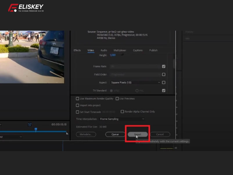 cách xuất video trong Adobe Premiere Pro CC