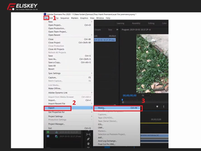 cách xuất video trong Adobe Premiere Pro CC