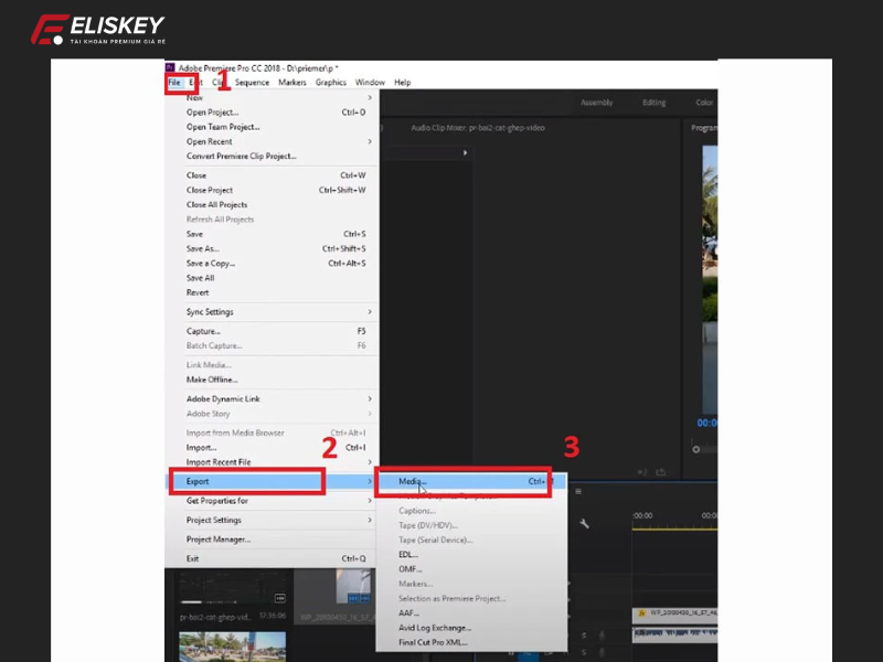cách xuất video trong Adobe Premiere Pro CC