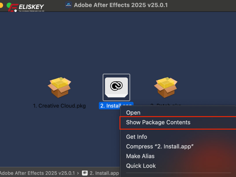 cài Adobe Premiere cho Macbook