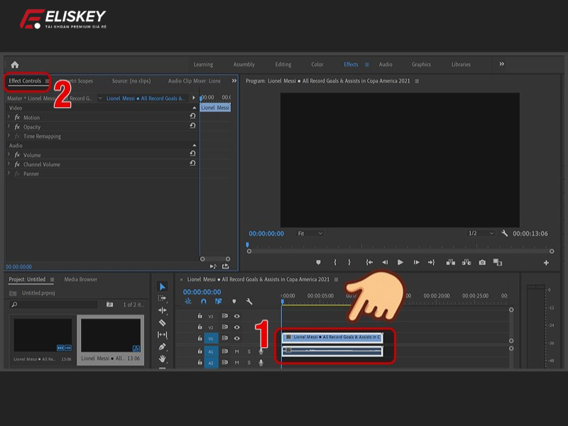 chỉnh kích thước video trong adobe premiere