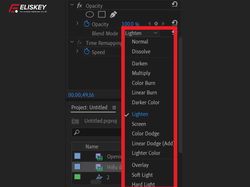 kỹ xảo trong Adobe Premiere